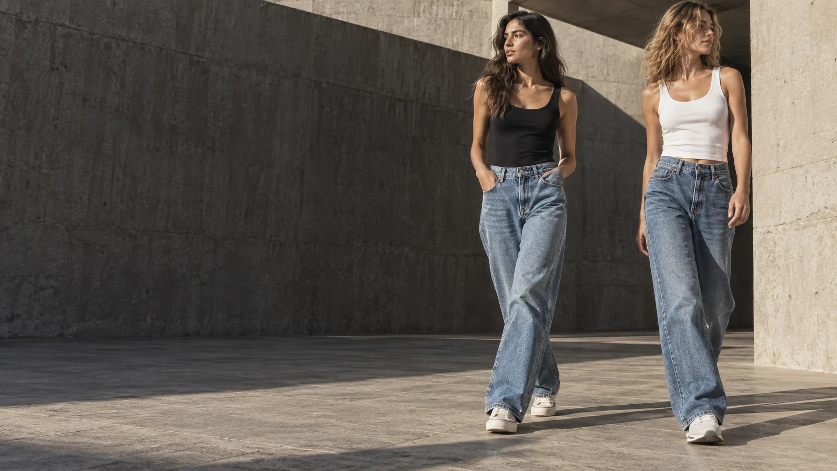 Campaña conceptual de moda denim, imagen provisional